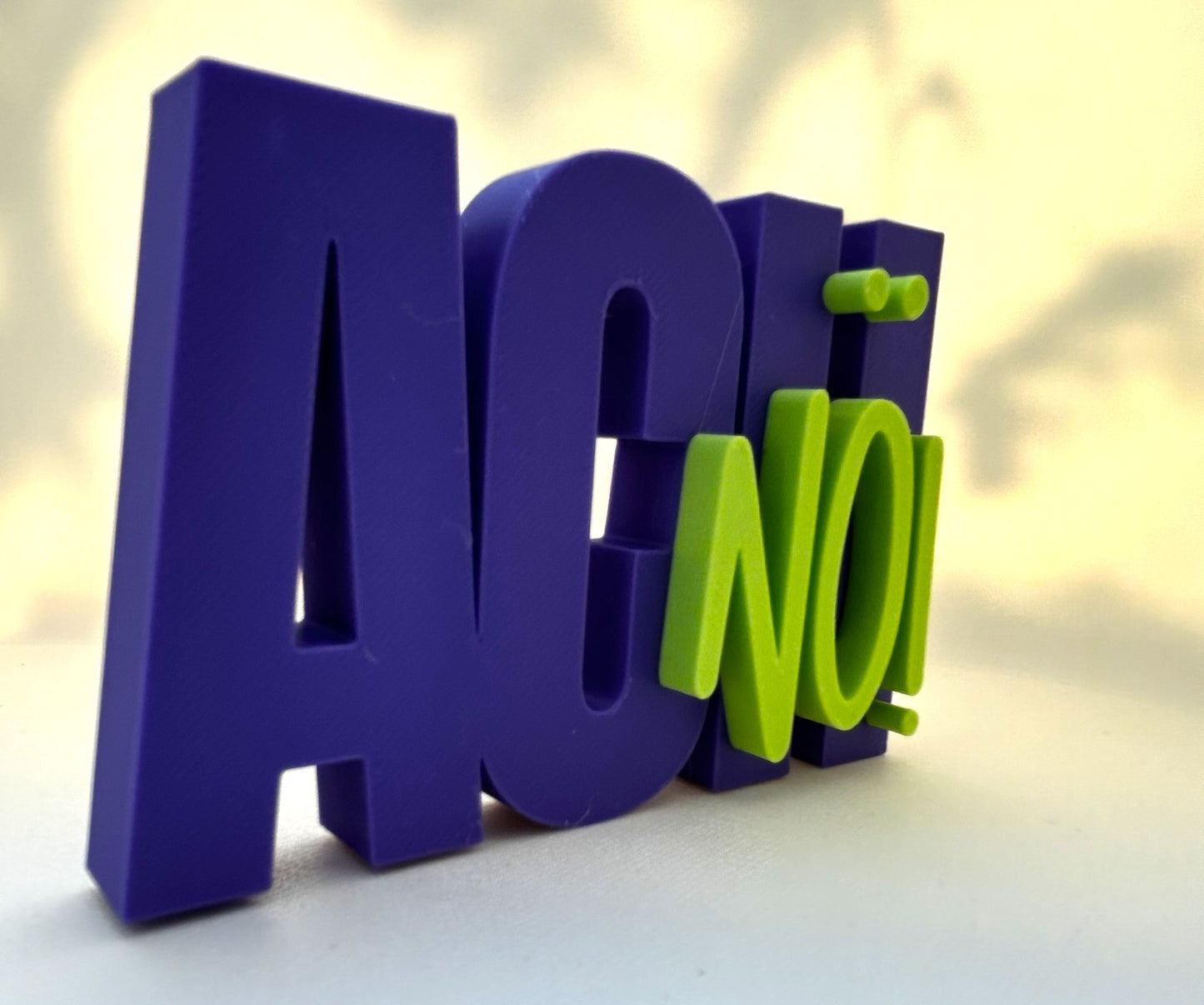 3D Schriftzug I Statement Spruch I Dekoration "Ach nö!"