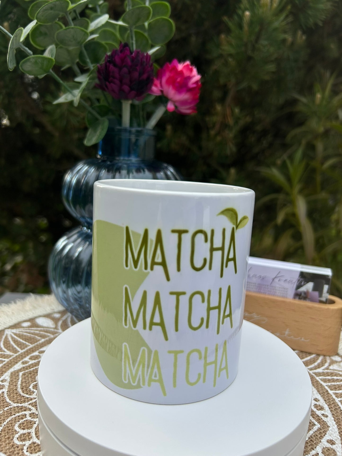 Personalisierbare Matcha Tasse. Keramiktasse, Kaffeebecher, Matcha Design