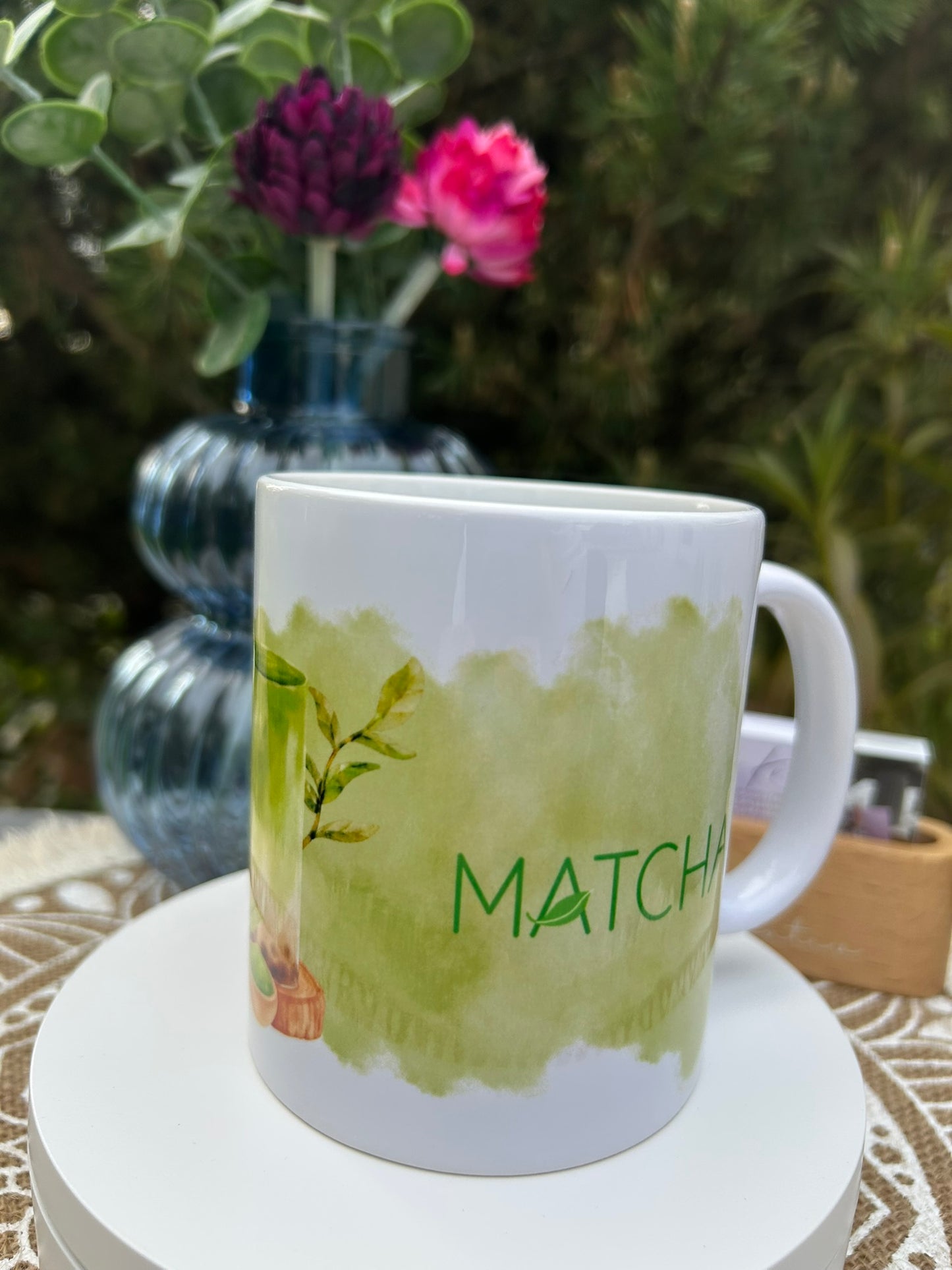 Personalisiete Tasse Teetasse, Matcha Tasse, Iced Matcha Latte