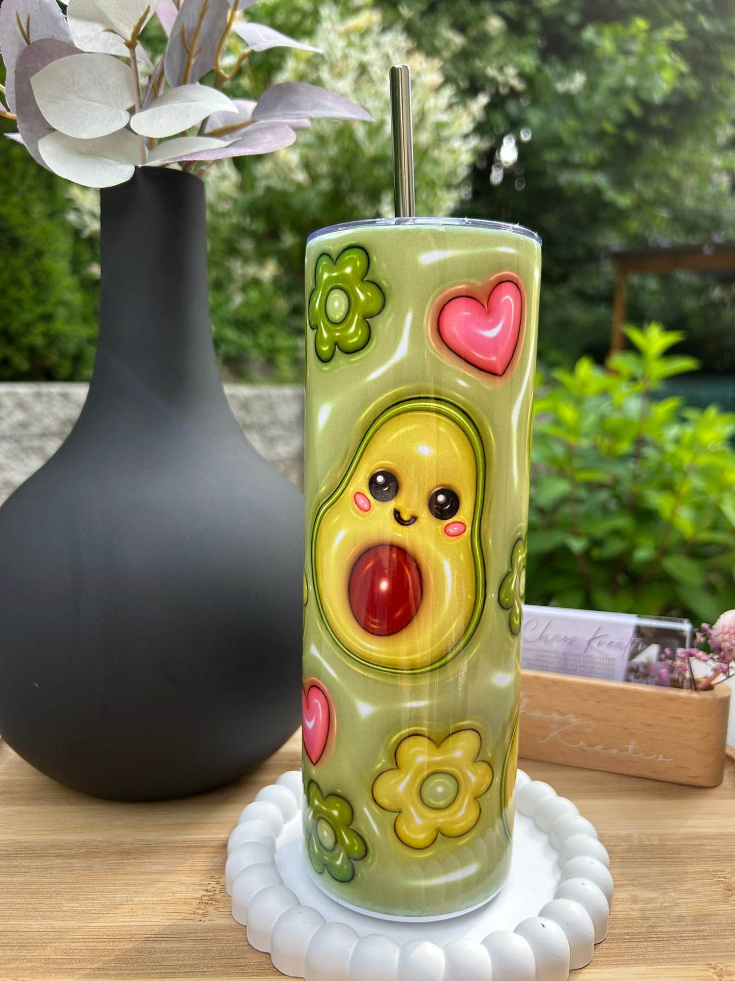 Edelstahl Thermobecher I Tumbler I Avocado