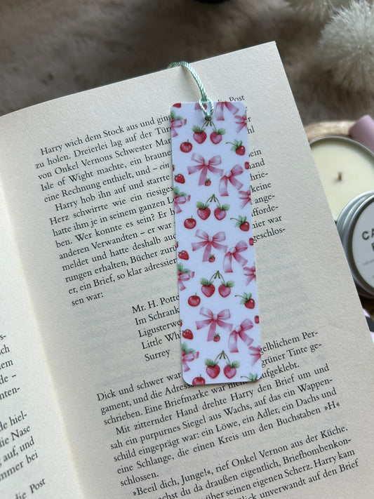 Lesezeichen Set 5 I Erdbeeren