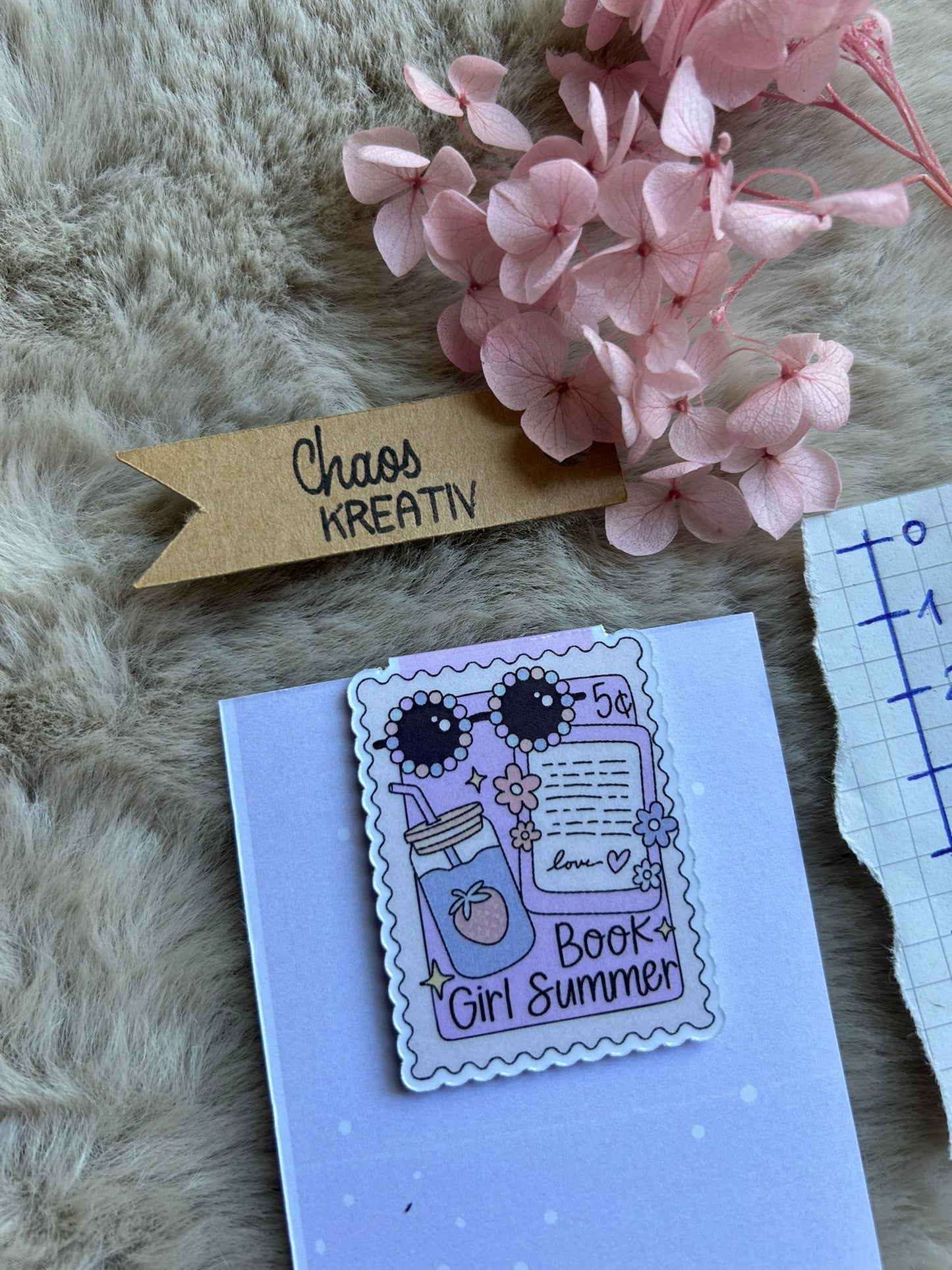 Magnetisches Lesezeichen I Book Girl Summer