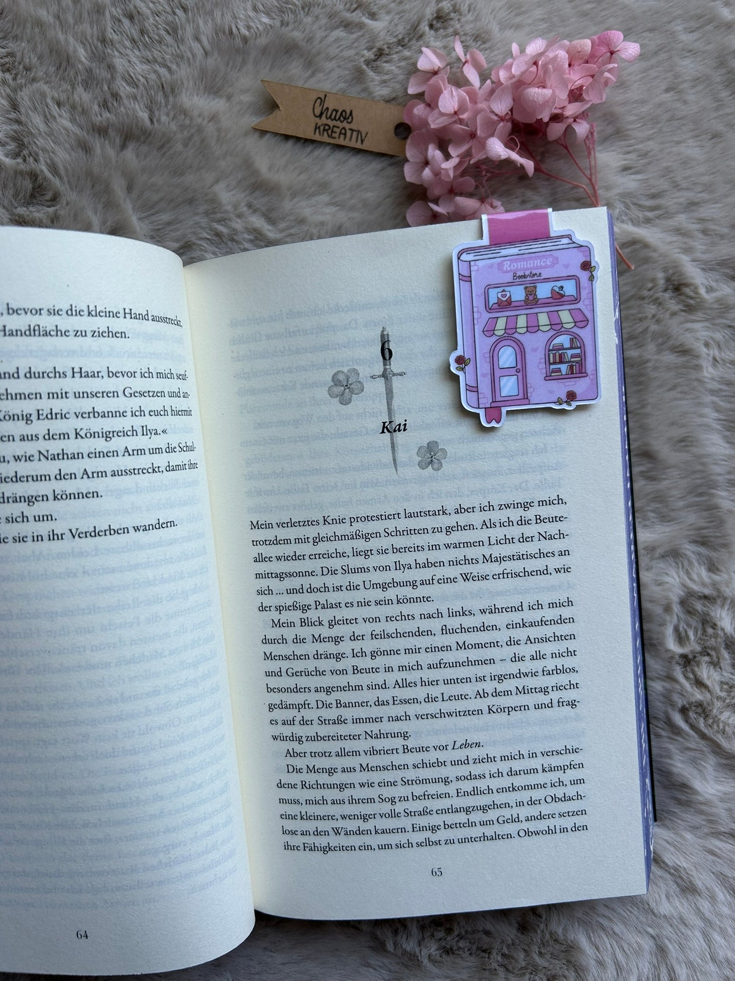 Magnetisches Lesezeichen I Romance Bookstore