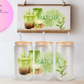 Trinkglas mit Deckel & Strohhalm I Matcha 1