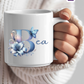 Keramiktasse mit Monogramm, personalisierter Becher mit Wunschnamen oder Monogramm