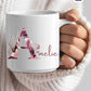 Keramiktasse mit Monogramm, personalisierter Becher mit Wunschnamen oder Monogramm