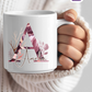 Keramiktasse mit Monogramm, personalisierter Becher mit Wunschnamen oder Monogramm