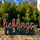 3D Schriftzug I Statement Spruch I Dekoration "Lieblingsmensch"