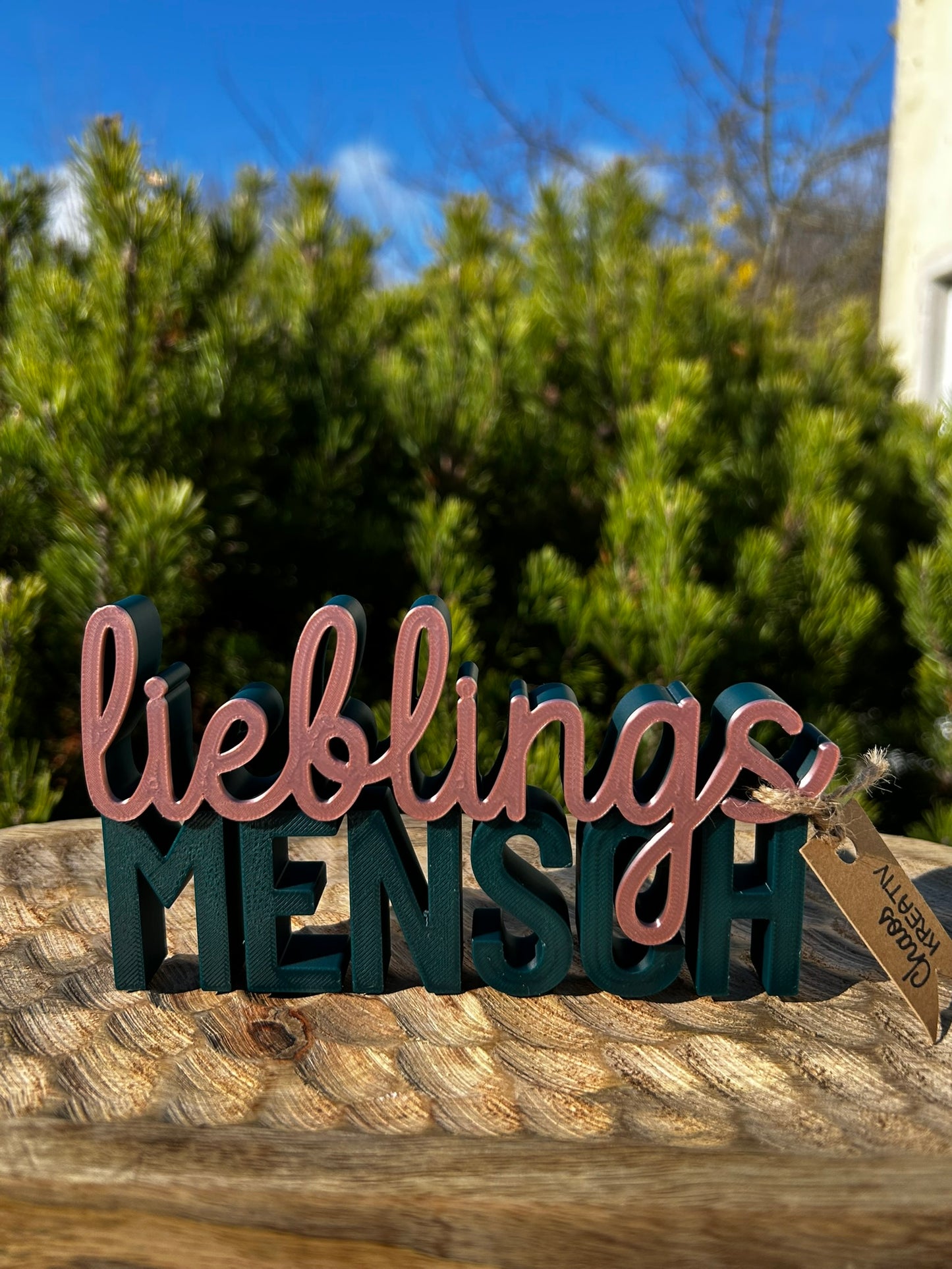 3D Schriftzug I Statement Spruch I Dekoration "Lieblingsmensch"