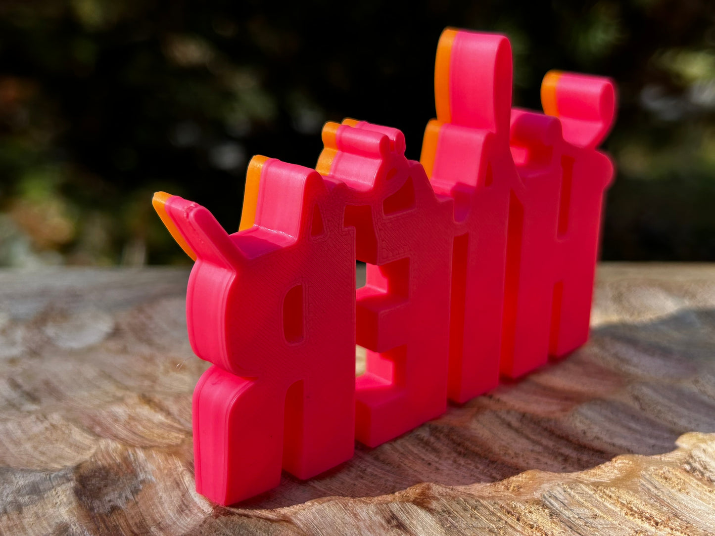 3D Schriftzug I Statement Spruch I Dekoration "Schön hier"