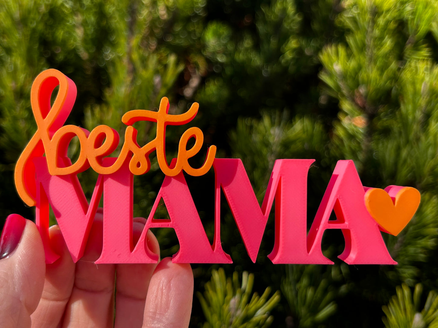 3D Schriftzug I Statement Spruch I Dekoration "Beste Mama"