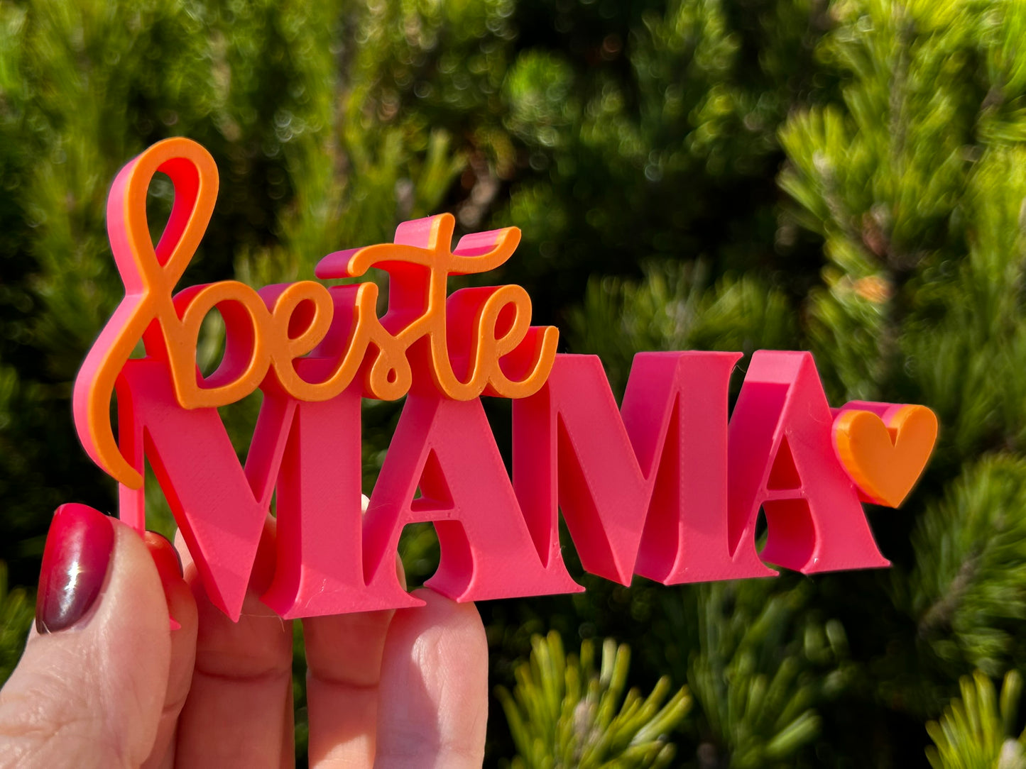 3D Schriftzug I Statement Spruch I Dekoration "Beste Mama"