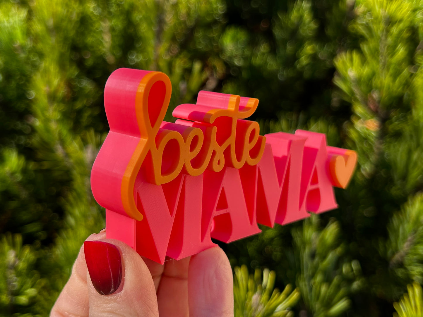 3D Schriftzug I Statement Spruch I Dekoration "Beste Mama"