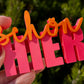 3D Schriftzug I Statement Spruch I Dekoration "Schön hier"
