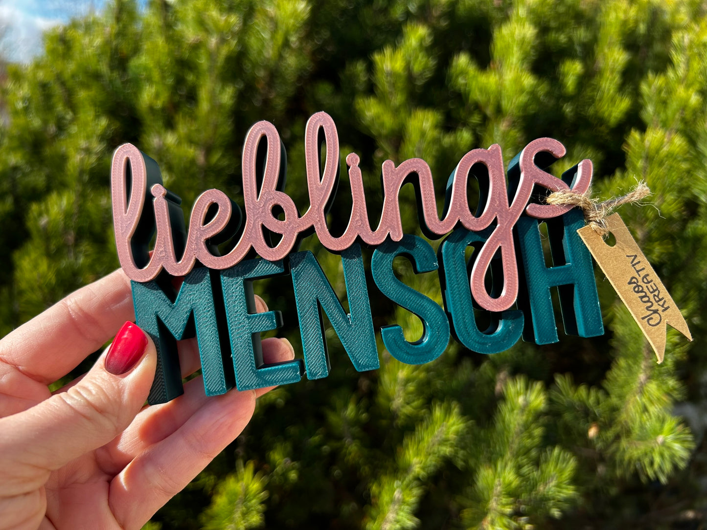 3D Schriftzug I Statement Spruch I Dekoration "Lieblingsmensch"