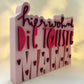 3D Schriftzug I Geschenk Muttertag I Statement Spruch I Dekoration "Hier wohnt die tollste Mama"