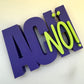 3D Schriftzug I Statement Spruch I Dekoration "Ach nö!"
