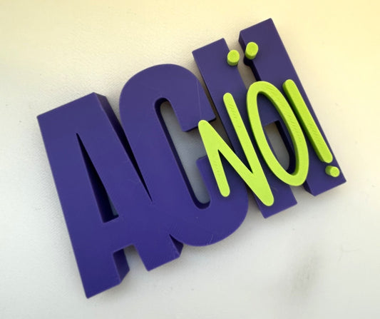 3D Schriftzug I Statement Spruch I Dekoration "Ach nö!"