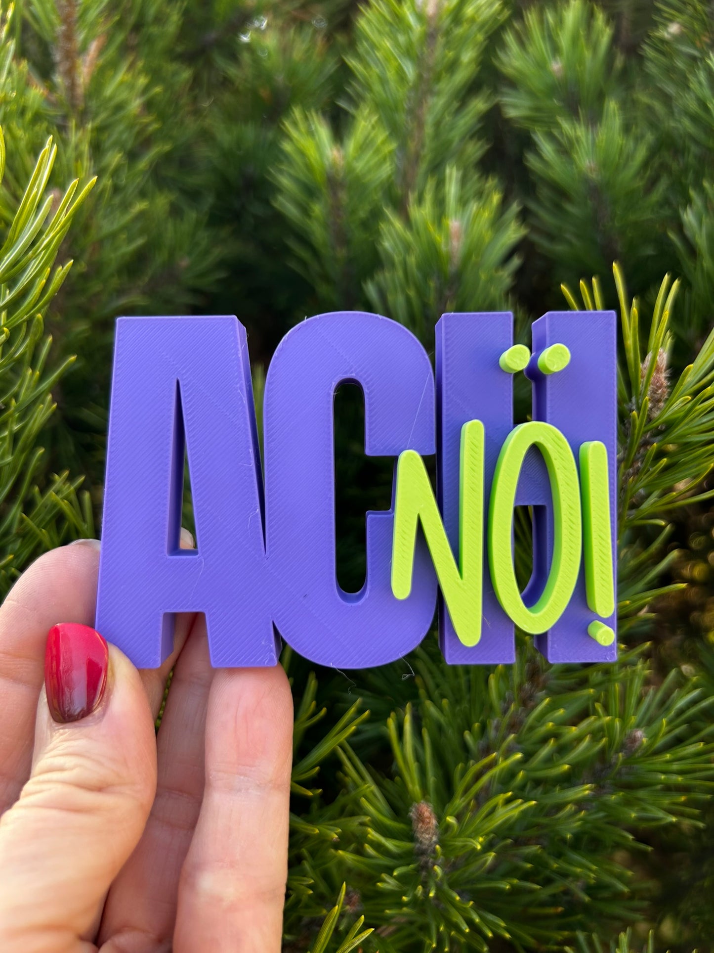 3D Schriftzug I Statement Spruch I Dekoration "Ach nö!"