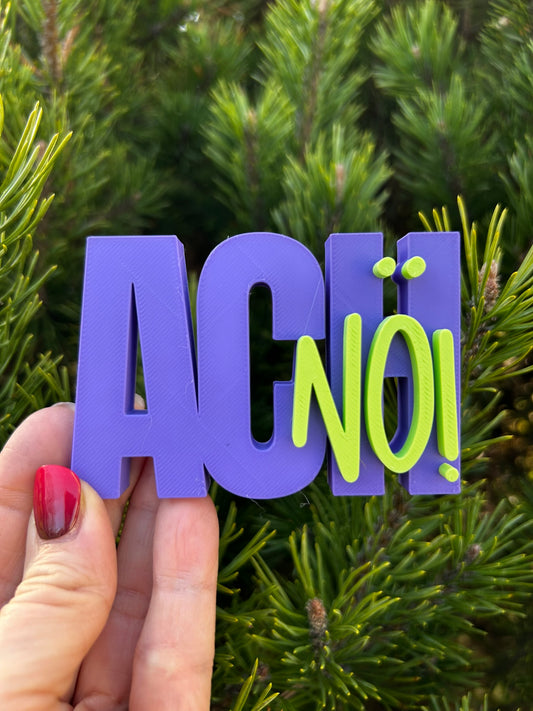 3D Schriftzug I Statement Spruch I Dekoration "Ach nö!"