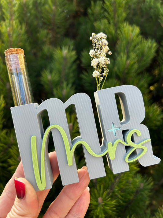 Hochzeitsgeschenk "Mr & Mrs" - Geldgeschenk zur Hochzeit I 3D Geschenk Schriftzug I Gutschein