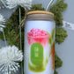 Trinkglas mit Deckel & Strohhalm I Matcha