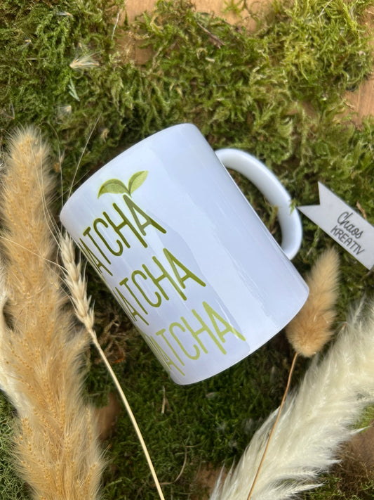 Personalisierbare Matcha Tasse. Keramiktasse, Kaffeebecher, Matcha Design