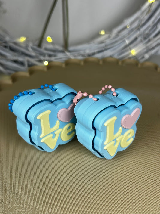 Klicker Anhänger, Schlüsselanhänger, Sensorisches Spielzeug, ADHS Spielzeug Beschäftigung, Stressabbau, Cozy Geschenk