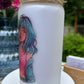 Trinkglas mit Deckel & Strohhalm, 90er Pop Design