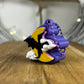 Klicker Anhänger, Schlüsselanhänger, Sensorisches Spielzeug, ADHS Spielzeug Beschäftigung, Stressabbau, Cozy Geschenk, Fourth Wings, Scwarzer und weißer Drache