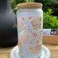 Trink Glas mit Deckel & Strohhalm I Booklover