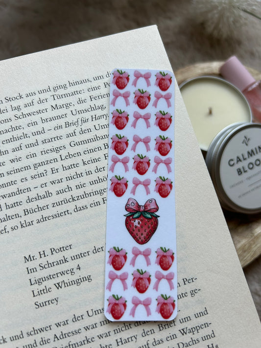 Lesezeichen Set 5 I Erdbeeren