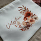 Personalisierte Boho Kosmetiktasche mit Namen – ideal für Make-up, Kosmetik und unterwegs, hochwertig bedruckt, langlebiger Sublimationsdruck, perfektes Geschenk für Frauen, Mama und Freundinnen