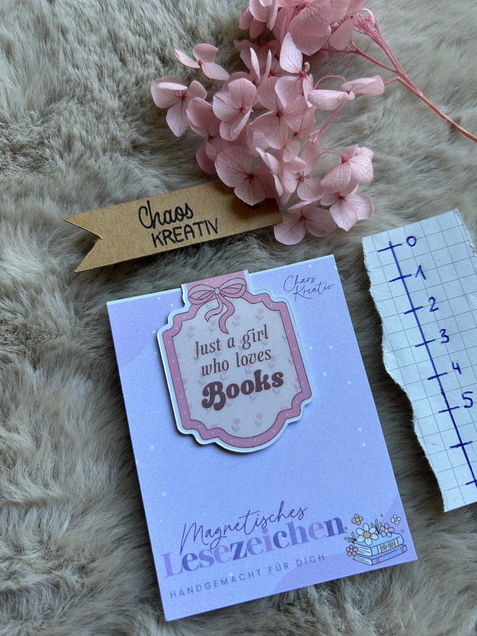 Magnetisches Lesezeichen I Just a girl who loves Books