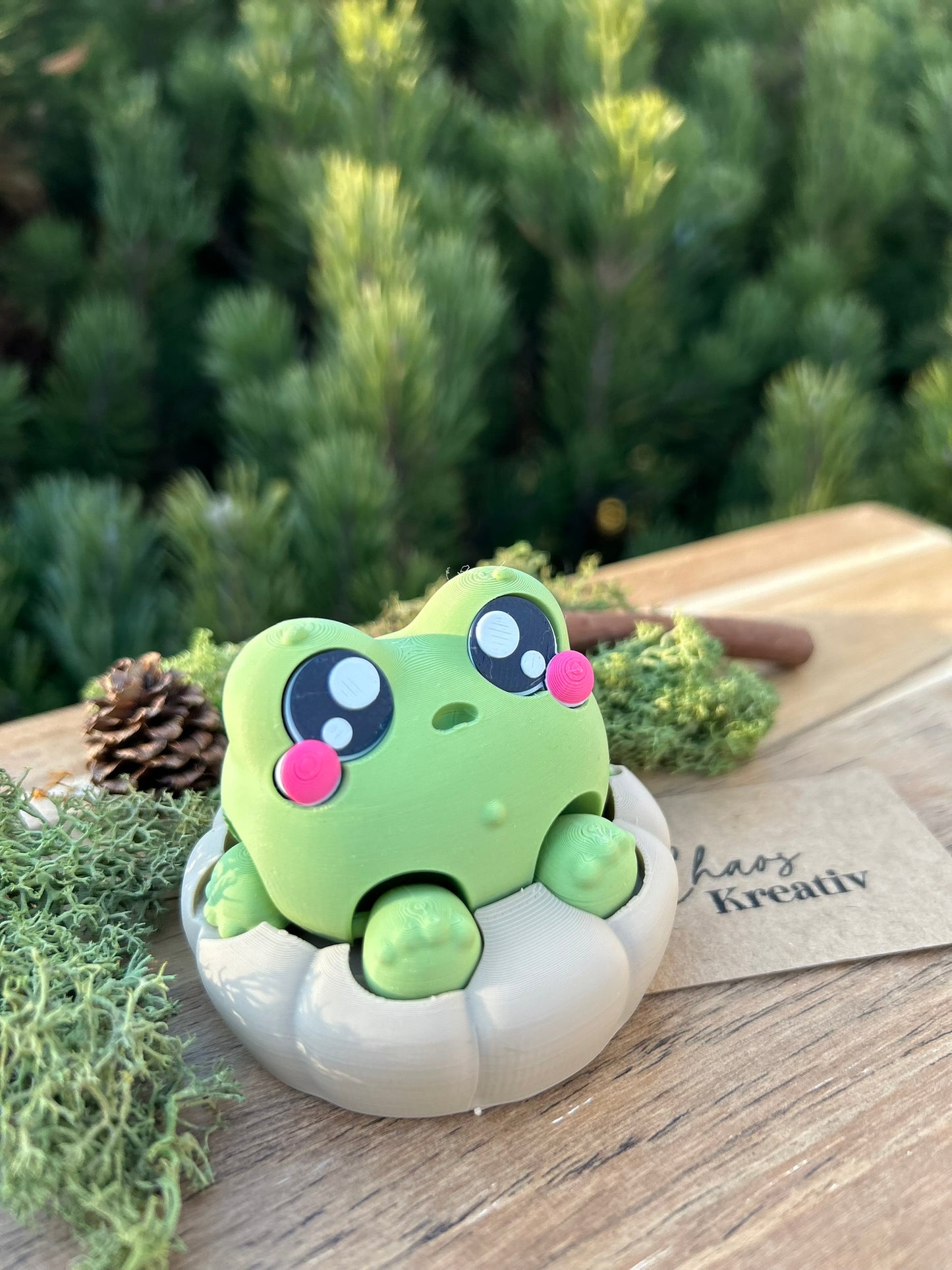 Klicker Fidget Toy - Frownies Frosch im Kissen