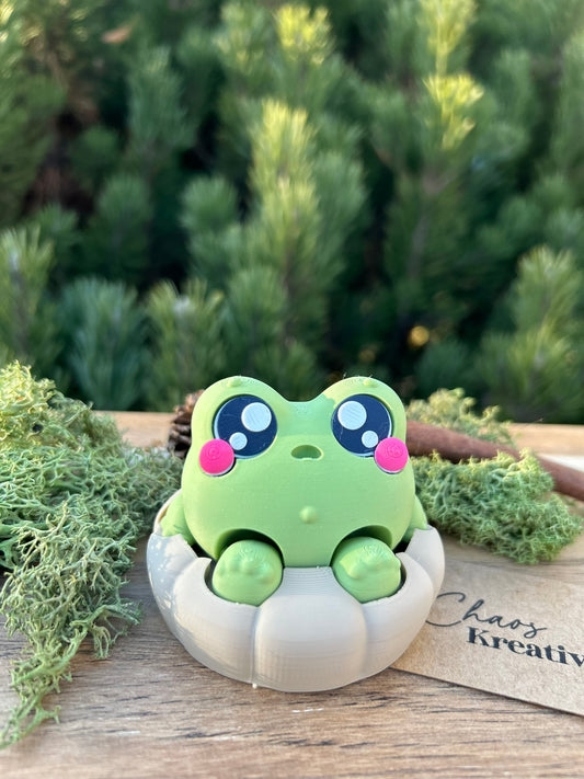 Klicker Fidget Toy - Frownies Frosch im Kissen