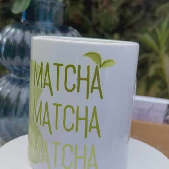 Personalisierbare Matcha Tasse. Keramiktasse, Kaffeebecher, Matcha Design