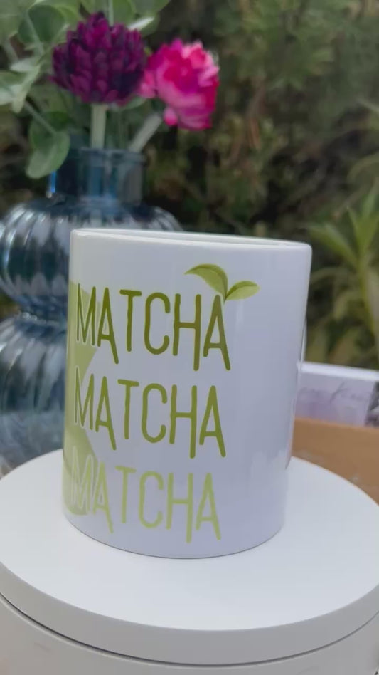 Personalisierbare Matcha Tasse. Keramiktasse, Kaffeebecher, Matcha Design