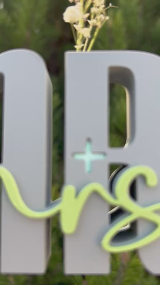 Hochzeitsgeschenk "Mr & Mrs" - Geldgeschenk zur Hochzeit I 3D Geschenk Schriftzug I Gutschein