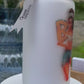 Trinkglas mit Deckel & Strohhalm, 90er Pop Design